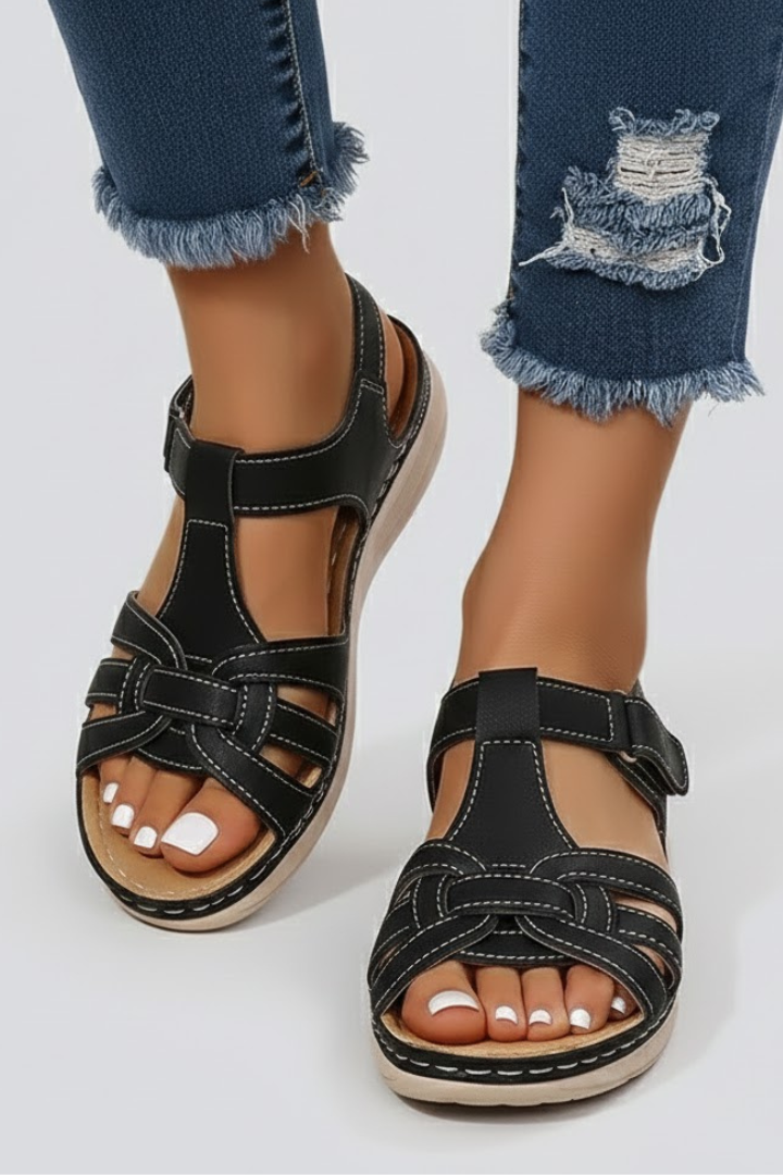 Hannah - Relaxed Orthopedic Sandals for Women with Buckle Strap Detail