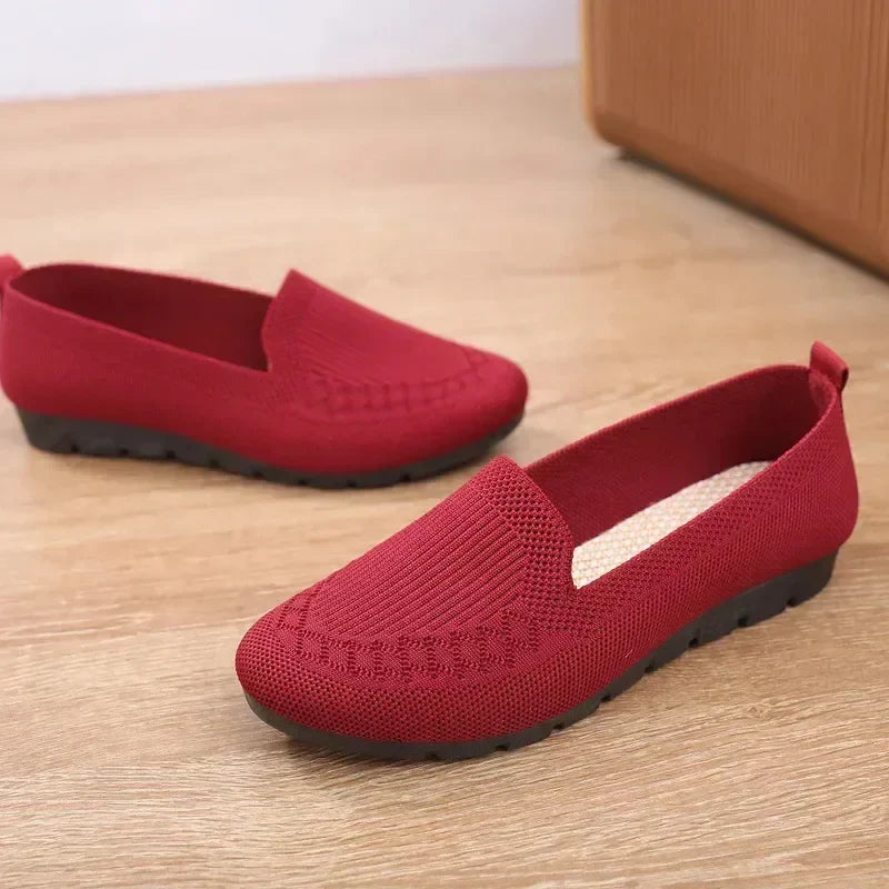Lily - Relaxed Women's Orthopedic Slip-On Loafers with Ribbed Collar