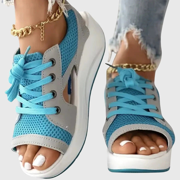 Emily - Modern Orthopedic Sandals for Women with Lace-Up Mesh Design