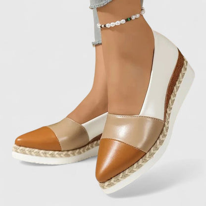 Esther - Boho Women's Orthopedic Loafers with Pointed Toe and Wedge Platform