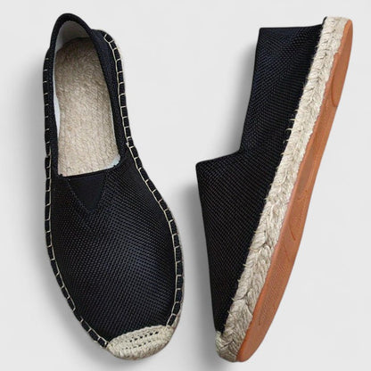 Evie - Vintage Women's Summer Comfort Loafers with Woven Trim and Slip-On Fit