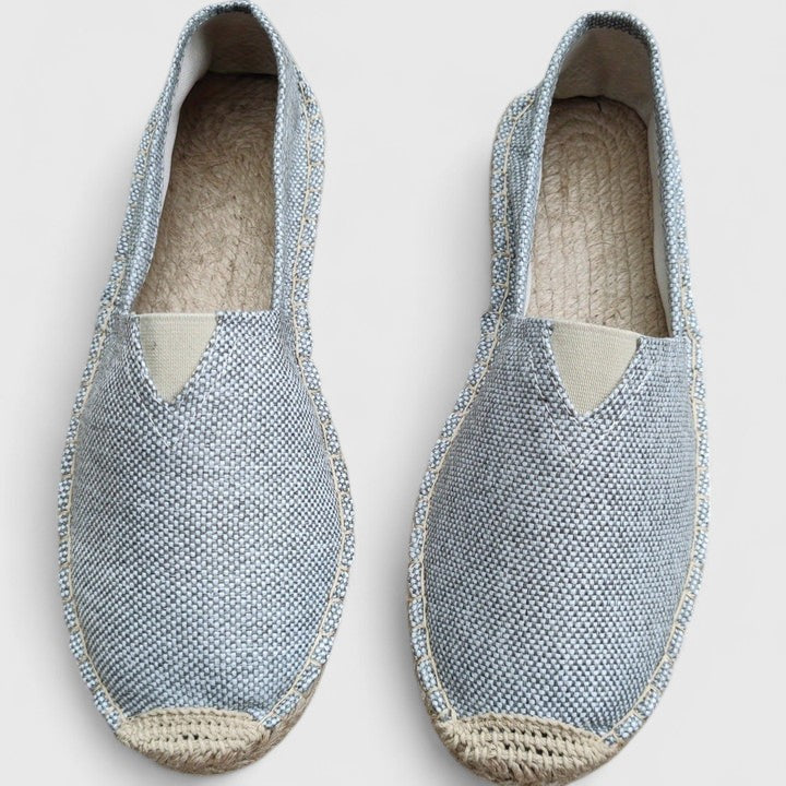 Evie - Vintage Women's Summer Comfort Loafers with Woven Trim and Slip-On Fit