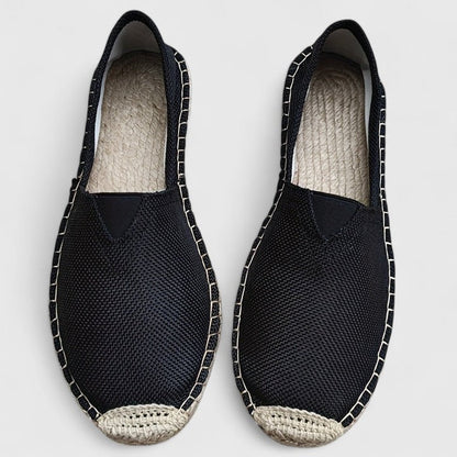 Evie - Vintage Women's Summer Comfort Loafers with Woven Trim and Slip-On Fit