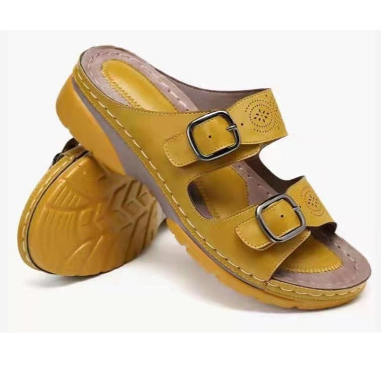 Florence - Casual Orthopedic Sandals for Women with Double Buckle Straps