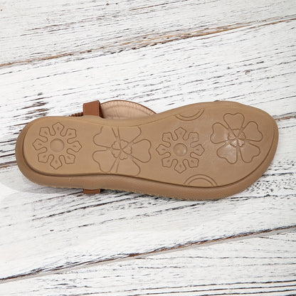 Freya - Boho Women's Orthopedic Sandals with Toe Ring and Beaded Strap