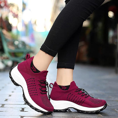 Freya - Relaxed Orthopedic Trainers for Women with Knit Mesh Upper