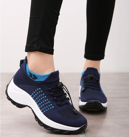 Freya - Relaxed Orthopedic Trainers for Women with Knit Mesh Upper