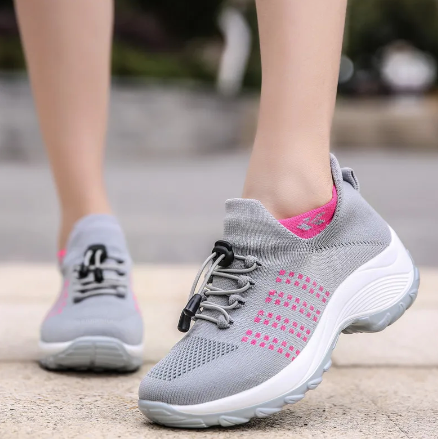 Freya - Relaxed Orthopedic Trainers for Women with Knit Mesh Upper