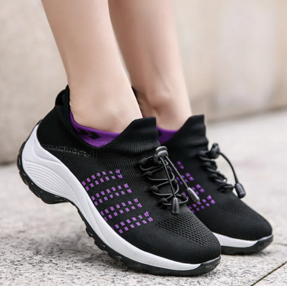 Freya - Relaxed Orthopedic Trainers for Women with Knit Mesh Upper