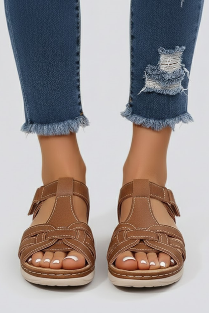 Hannah - Relaxed Orthopedic Sandals for Women with Buckle Strap Detail
