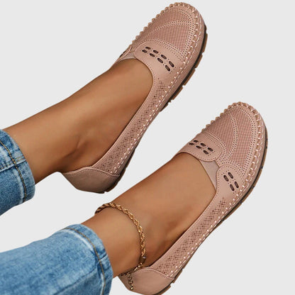 Imogen - Relaxed Women's Orthopedic Loafers with Perforated Detail and Cushioned Footbed