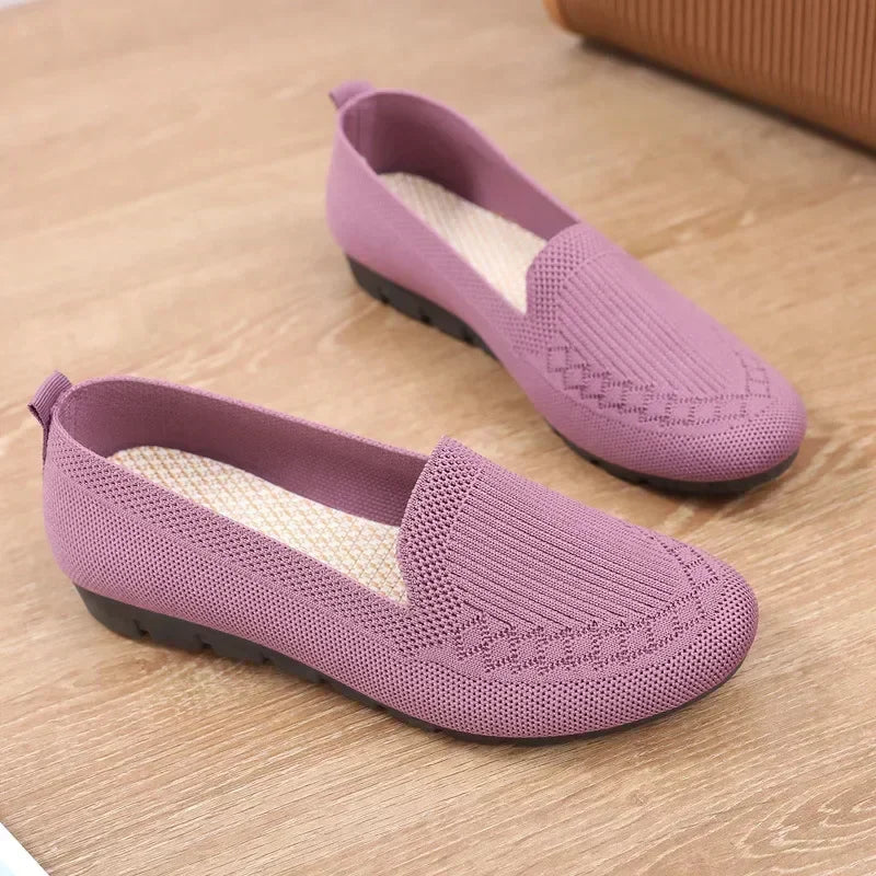 Lily - Relaxed Women's Orthopedic Slip-On Loafers with Ribbed Collar