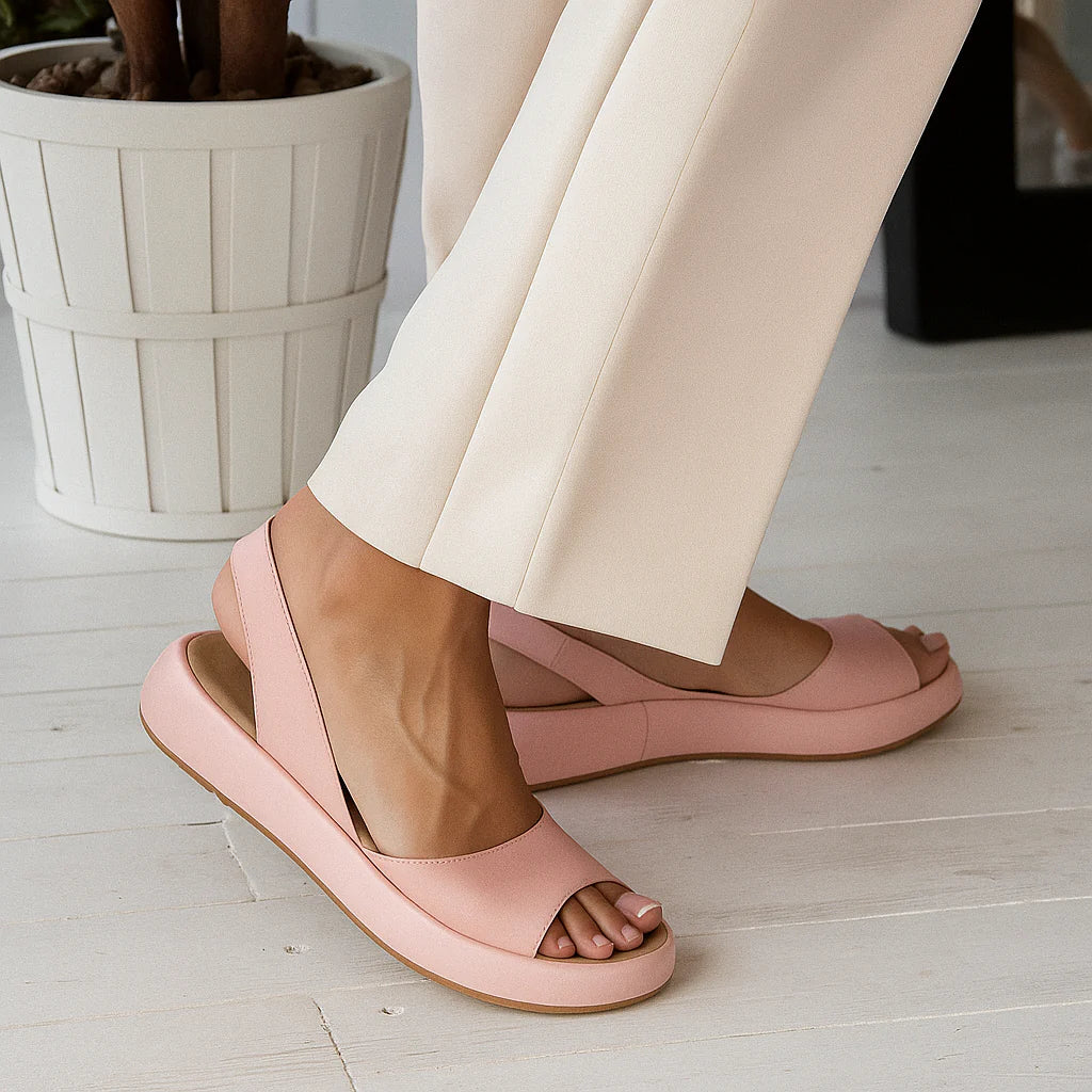 Luna - Minimalist Women's Orthopedic Platform Slingback Sandals