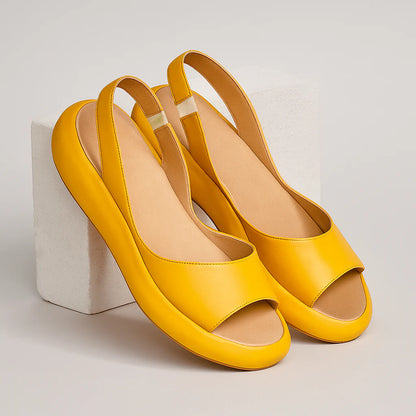 Luna - Minimalist Women's Orthopedic Platform Slingback Sandals