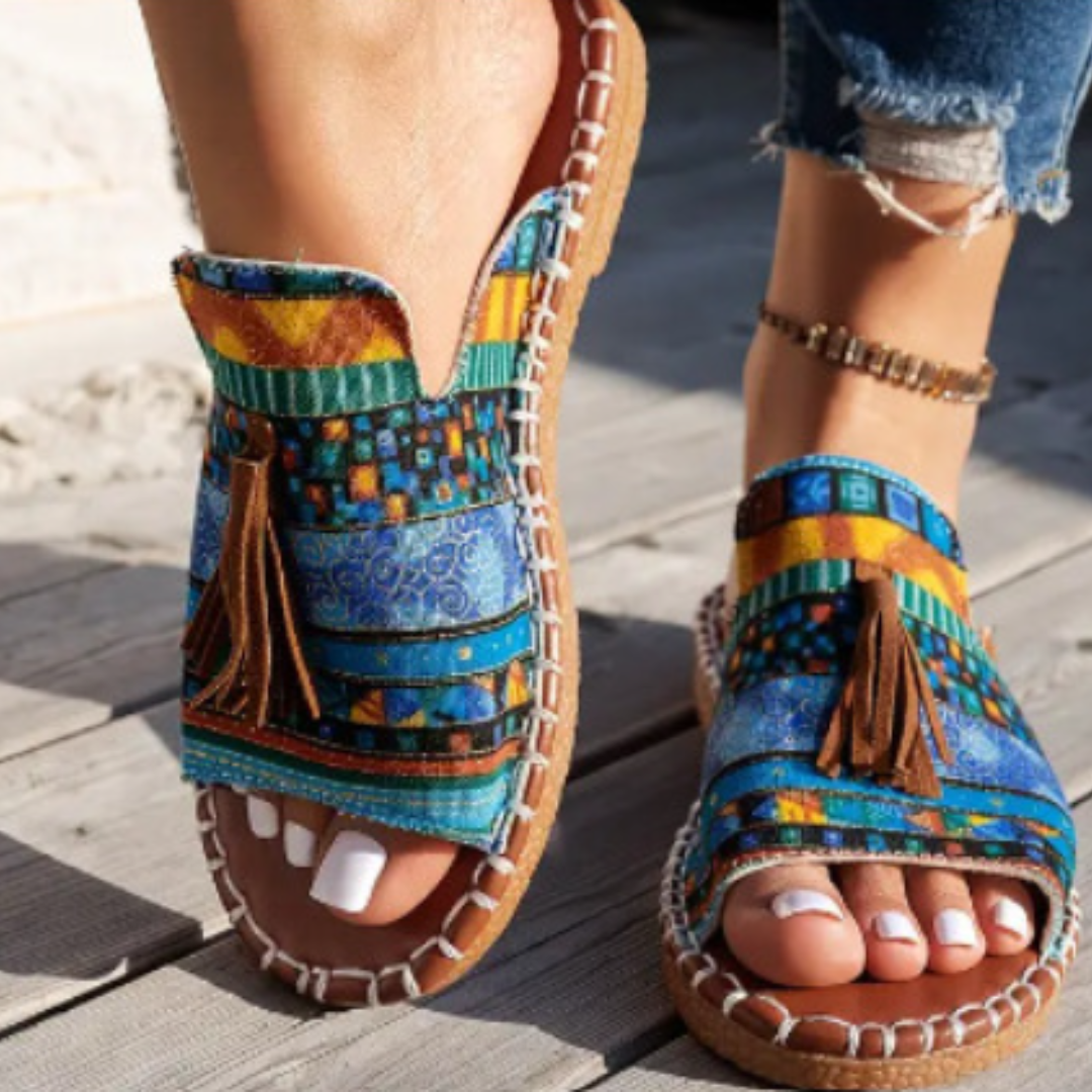 Sophie - Boho Comfort Sandals for Women with Tassel Detail